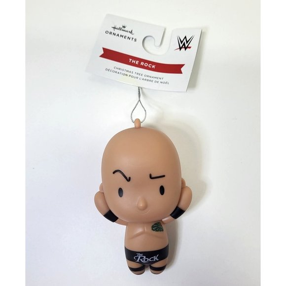 New Hallmark WWE The Rock Dwayne Johnson Wrestler Tree Ornament Gift Collectible - Picture 1 of 9